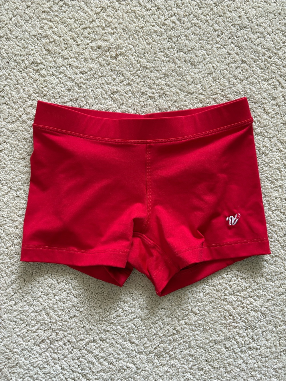 Red Athletic Booty Shorts